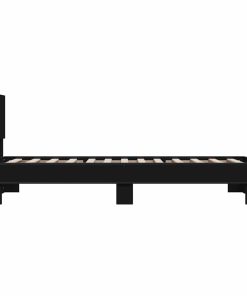 Giroletto Nero 75x190 Cm In Legno Multistrato E Metallo
