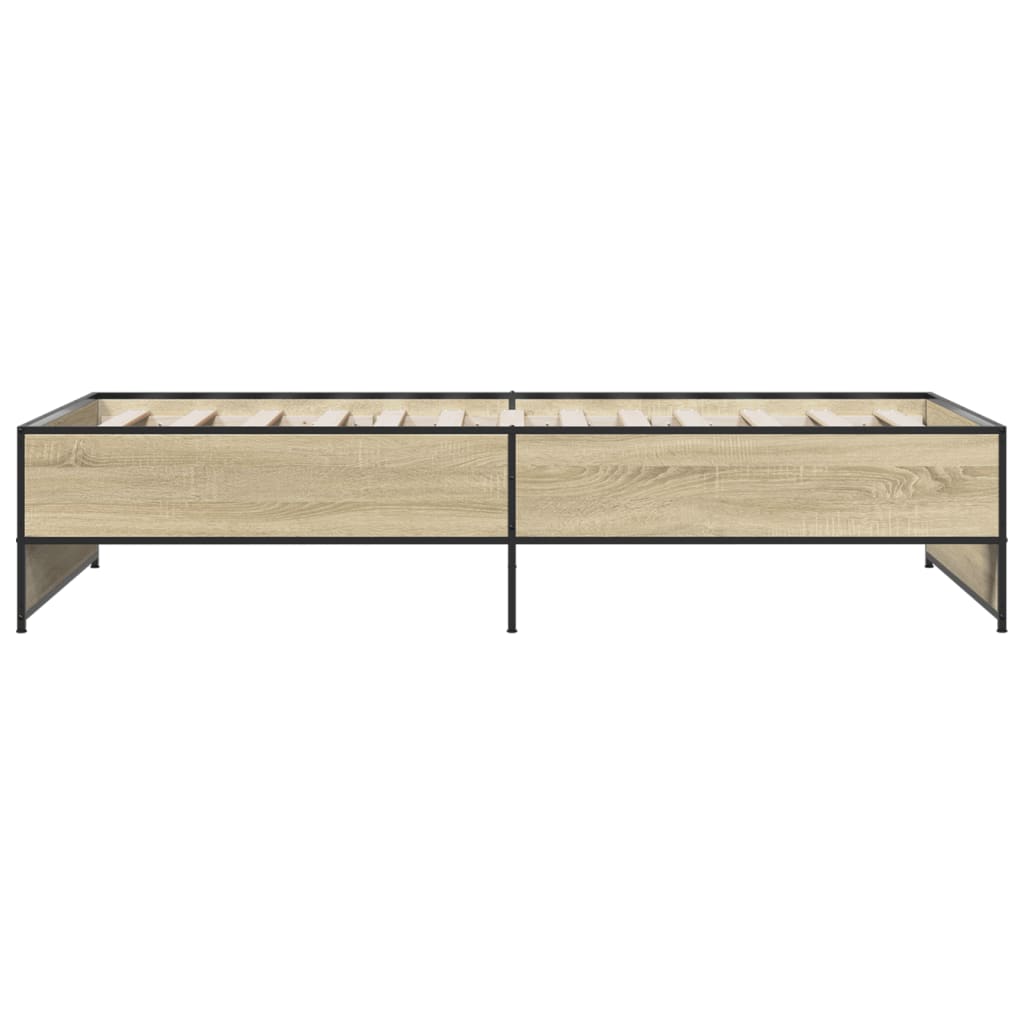 Giroletto Rovere Sonoma 75x190cm In Legno Multistrato E Metallo