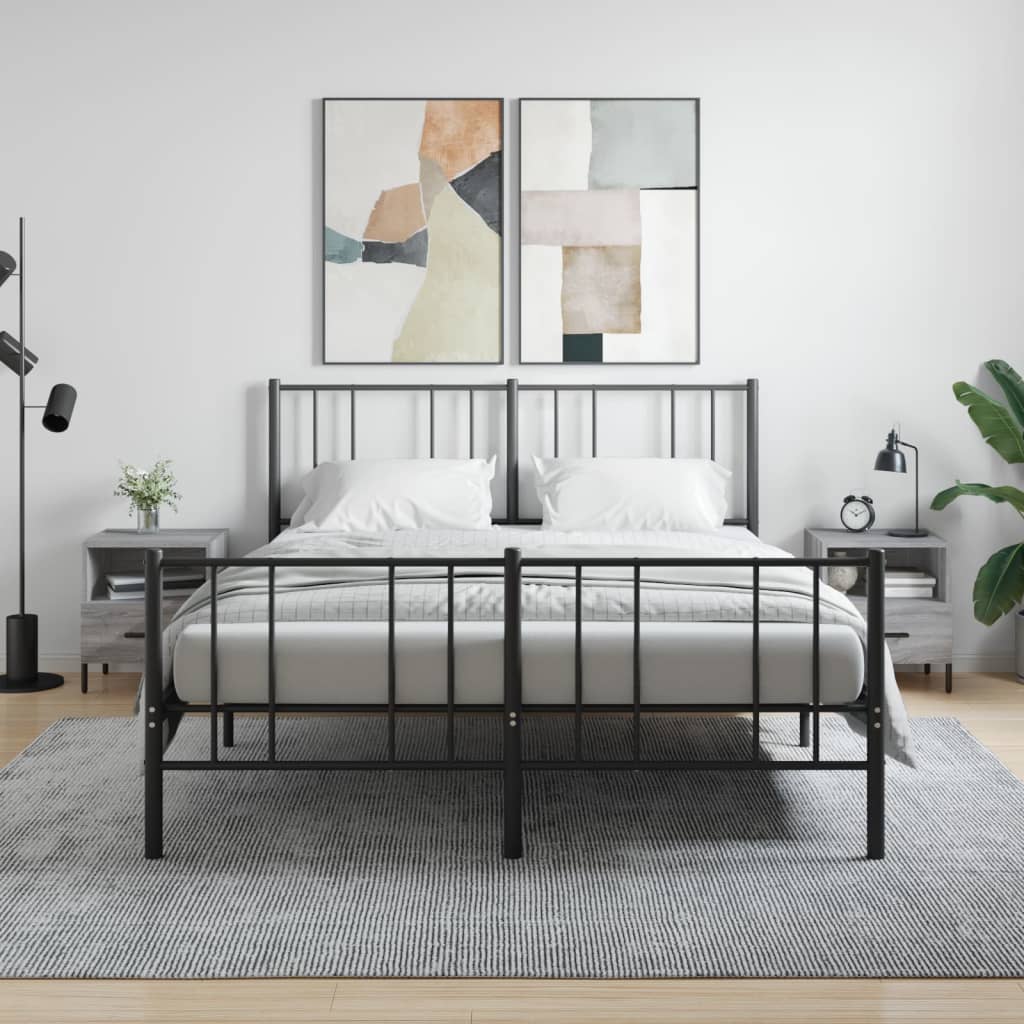 Comodini 2 Pz Grigio Sonoma 40x35x47,5 Cm In Legno Multistrato - Image 3