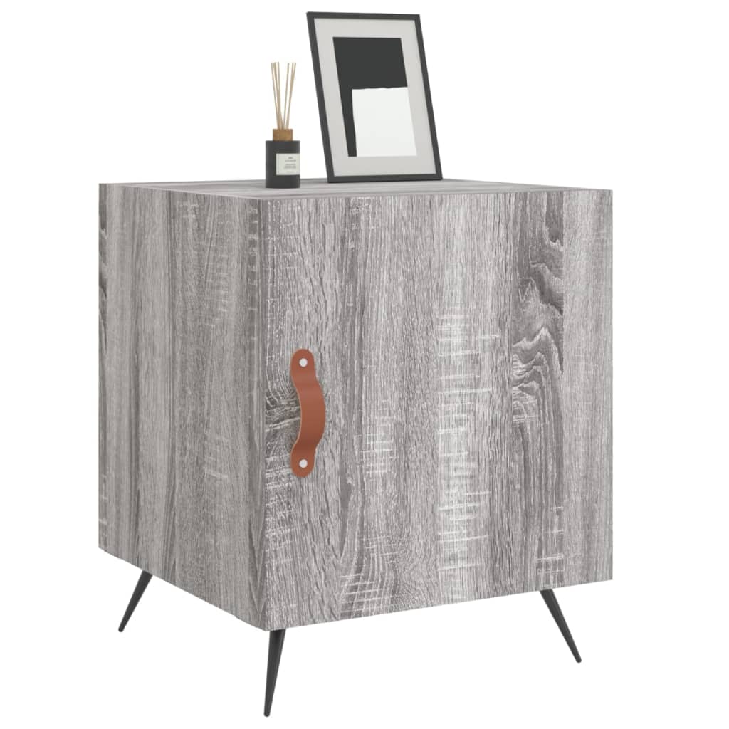 Comodini 2 Pz Grigio Sonoma 40x40x50 Cm In Legno Multistrato - Image 5
