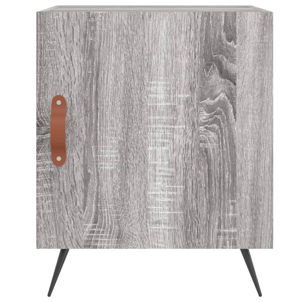 Comodini 2 Pz Grigio Sonoma 40x40x50 Cm In Legno Multistrato - Image 4
