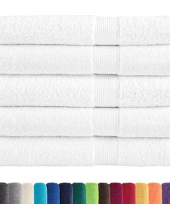 Asciugamani Premium Solund 25 Pz Bianchi 100x200cm 600gsm