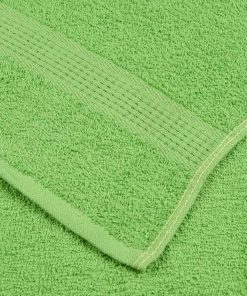 Asciugamani Per Sauna 10 Pz Verde Mela 80x200cm 360 G/m² Cotone