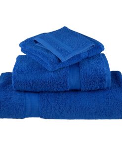 Asciugamani Da Bagno Solund 10 Pz Blu 100x150cm 600gsm