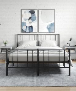 Comodini 2pz Grigio Sonoma 40x35x50 Cm In Legno Multistrato