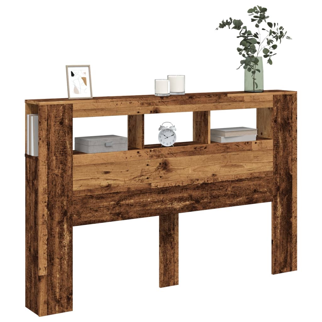 Testiera Led Legno Antico 160x18,5x103,5 Cm Legno Multistrato - Image 6