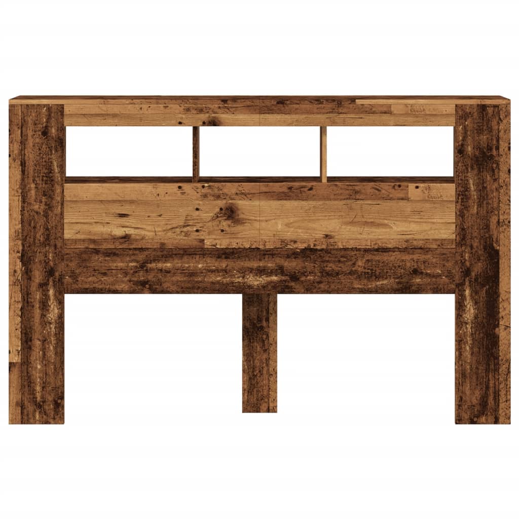 Testiera Led Legno Antico 160x18,5x103,5 Cm Legno Multistrato - Image 2