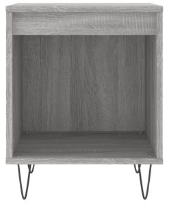 Comodini 2pz Grigio Sonoma 40x35x50 Cm In Legno Multistrato
