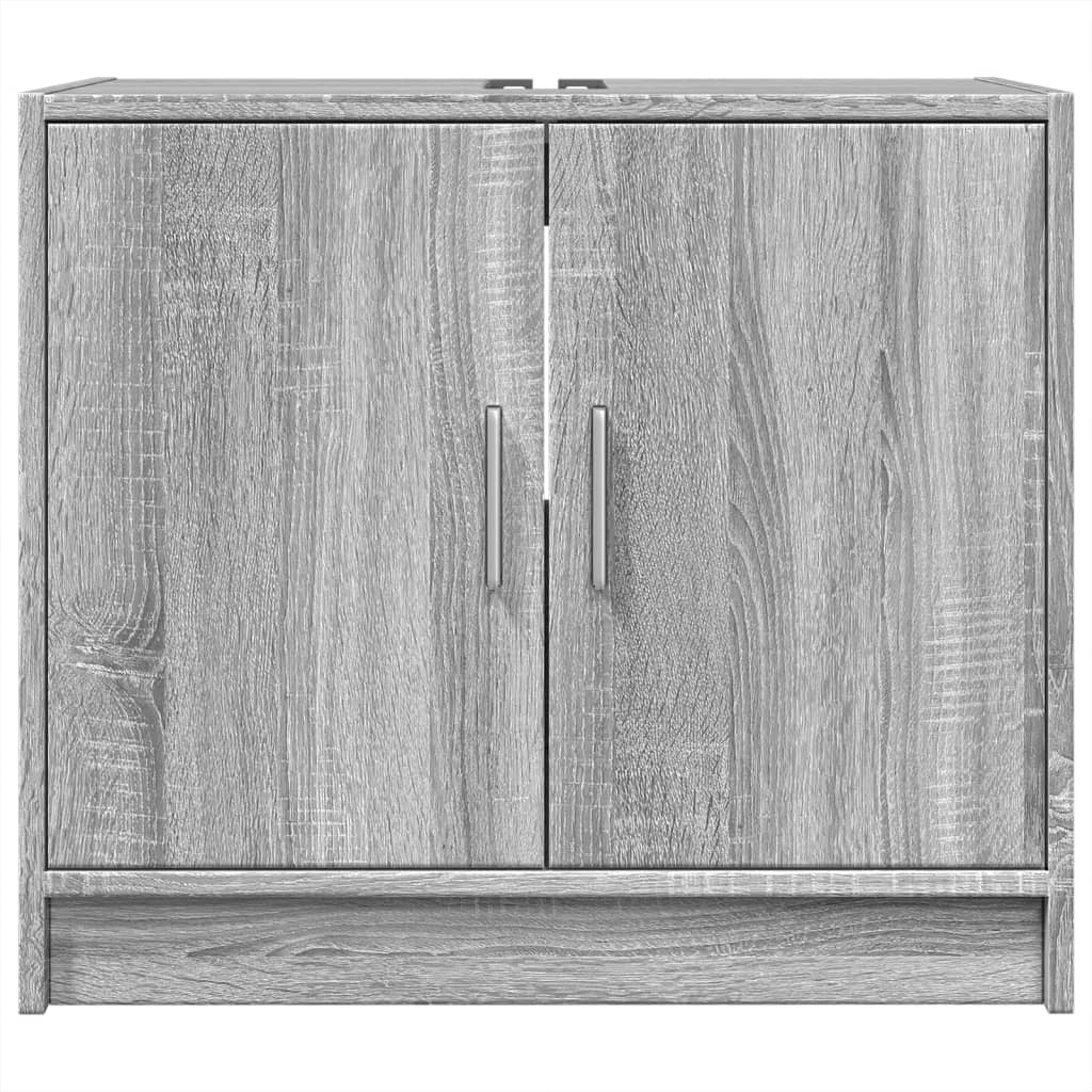 Mobile Lavabo Grigio Sonoma 63x29x55 Cm In Legno Multistrato - Image 5