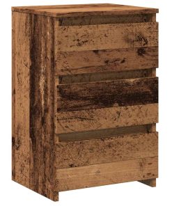 Comodini Legno Antico 2 Pz 40x35x62,5 Cm In Legno Multistrato