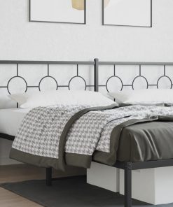 Testiera In Metallo Nero 193 cm