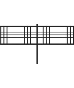 Testiera In Metallo Nero 200 cm