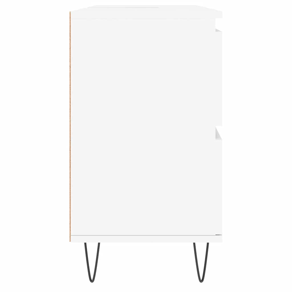 Mobile Da Bagno Bianco 80x33x60 Cm In Legno Multistrato - Image 3