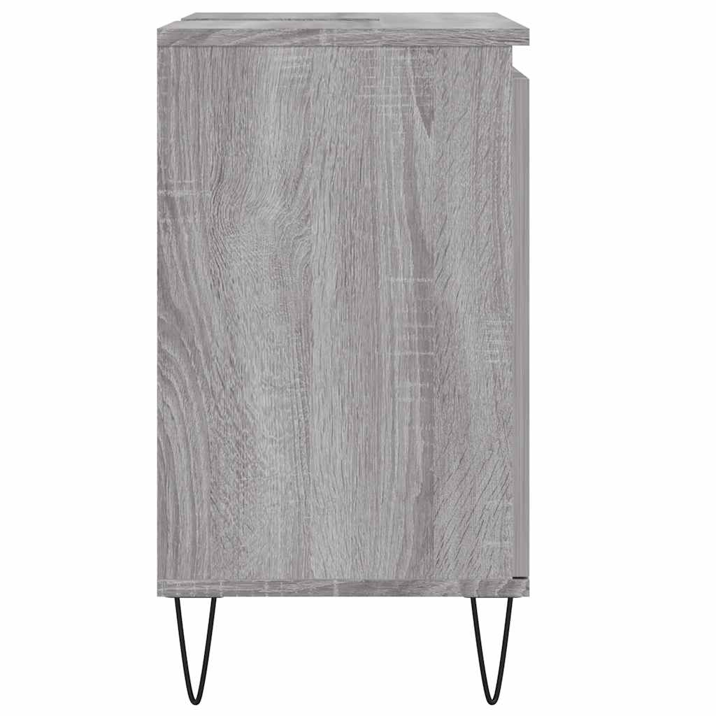 Mobile Da Bagno Grigio Sonoma 58x33x60 Cm In Legno Multistrato - Image 6