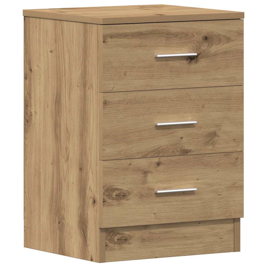 Comodini 2 Pz Rovere Artigianale 38x35x55 Cm Legno Multistrato - Image 6