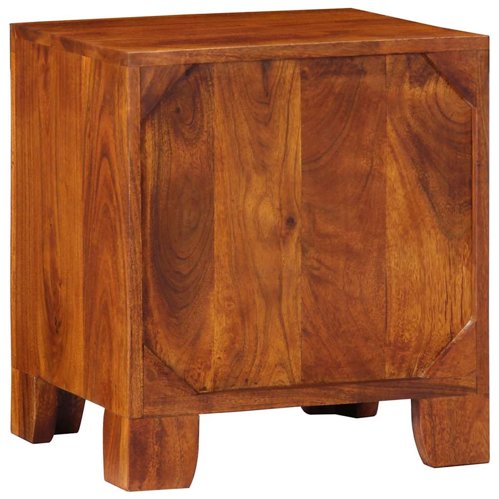 Comodino 40x35x45 Cm In Legno Massello Di Acacia