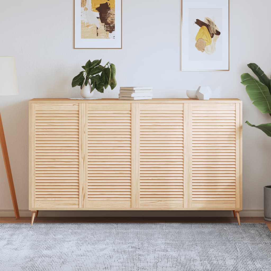 Ante Con Design A Lamelle 4 Pz 99,3x49,4 Cm In Legno Di Pino - Image 2