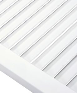 Anta A Lamelle Bianca 99,3x49,4 Cm In Legno Di Pino