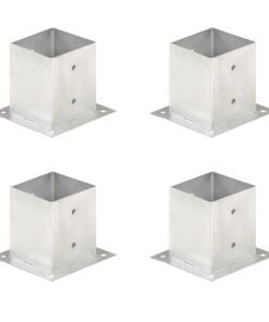 Ancoraggi Pali 4 Pz In Metallo Zincato 121 mm