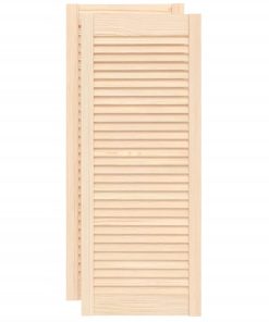 Ante Con Design A Lamelle 2 Pz 99,3x39,4 Cm In Legno Di Pino