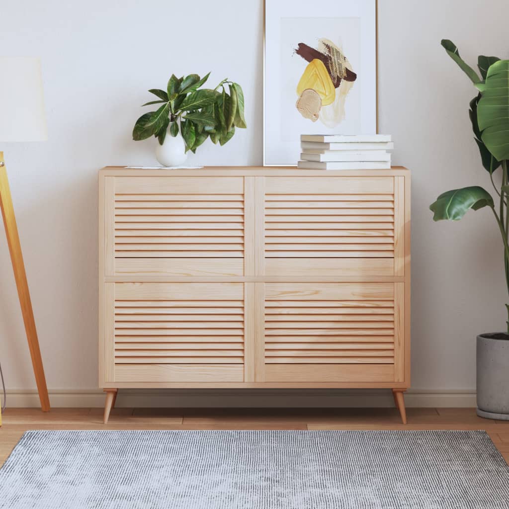 Ante Con Design A Lamelle 4 Pz 39,5x59,4 Cm In Legno Di Pino - Image 5