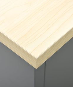 Banco Da Lavoro Nero 160x60x85 Cm In Acciaio