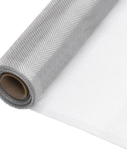 Zanzariera In Alluminio 112x500 Cm Argento