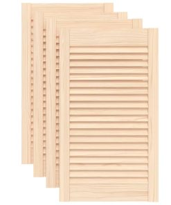 Ante Con Design A Lamelle 4 Pz 69x39,4 Cm In Legno Di Pino
