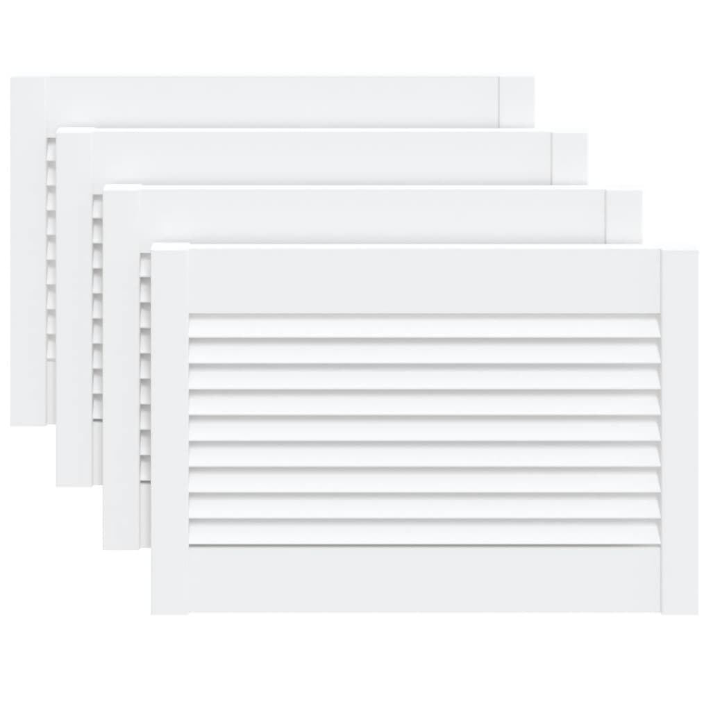 Ante A Lamelle Bianche 4 Pz Bianche 39,5x59,4 Cm Legno Di Pino - Image 5