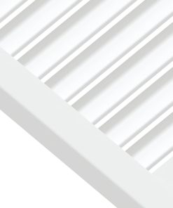Ante A Lamelle Bianche 4 Pz Bianche 39,5x59,4 Cm Legno Di Pino