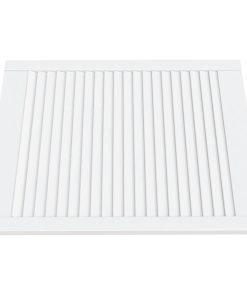 Ante A Lamelle Bianche 2 Pz Bianche 69x59,4 Cm Legno Di Pino