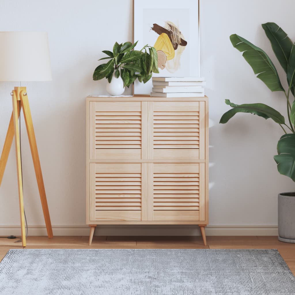 Ante Con Design A Lamelle 4 Pz 39,5x39,4 Cm In Legno Di Pino - Image 5