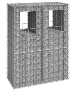 Cesti A Gabbione A Torre 2 Pz 50x50x140 Cm In Ferro