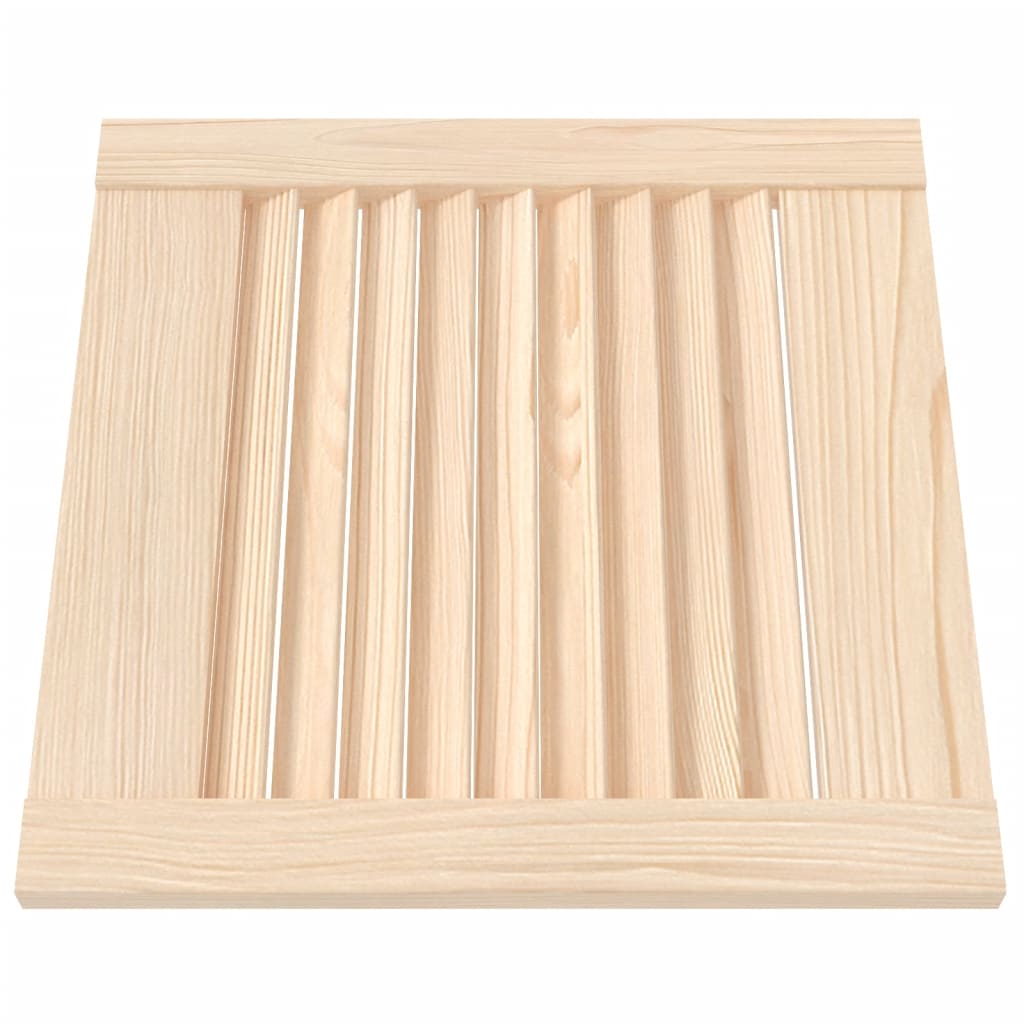 Anta Con Design A Lamelle 39,5x39,4 Cm In Legno Di Pino - Image 2