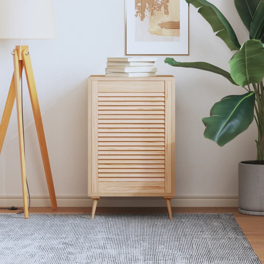 Anta Con Design A Lamelle 69x49,4 Cm In Legno Di Pino - Image 4