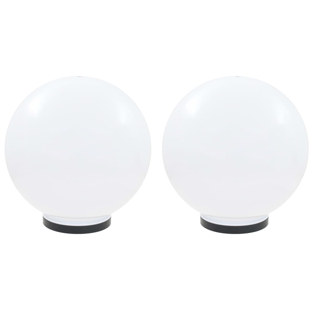 Set Lampade A Led Sferiche 2 Pz 40 Cm In Pmma