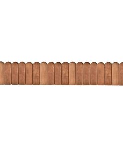 Rotolo Di Bordura Marrone 120cm In Legno Di Pino Impregnato