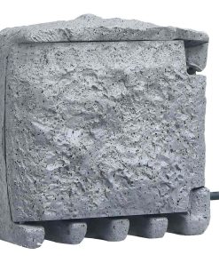 Presa Da Esterno 4 Spine Resistente All'acqua Poliresina Grigia
