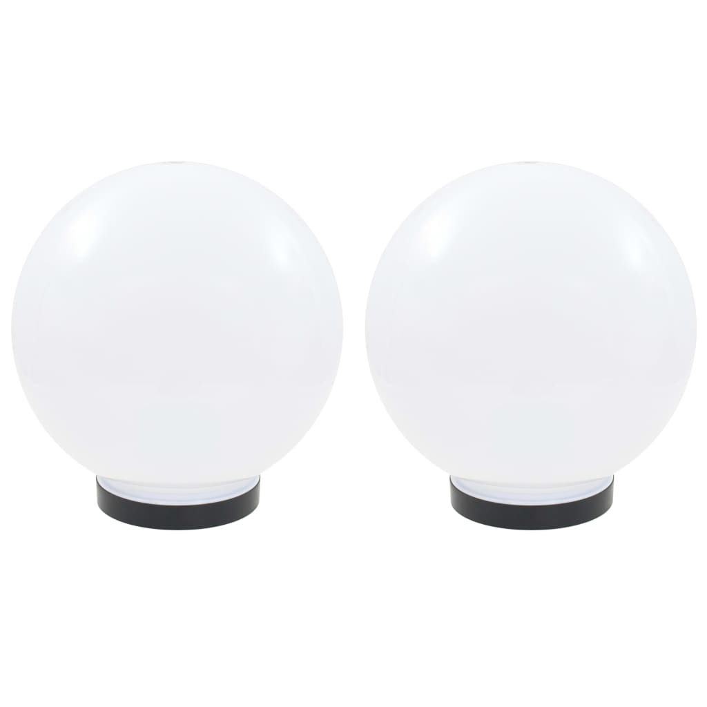 Set Lampade A Led Sferiche 2 Pz 25 Cm In Pmma