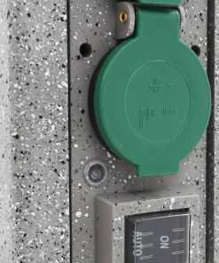 Presa Elettrica Da Giardino Con Sensore Luce Verticale Plastica