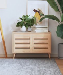 Ante Con Design A Lamelle 2 Pz 39,5x39,4 Cm In Legno Di Pino