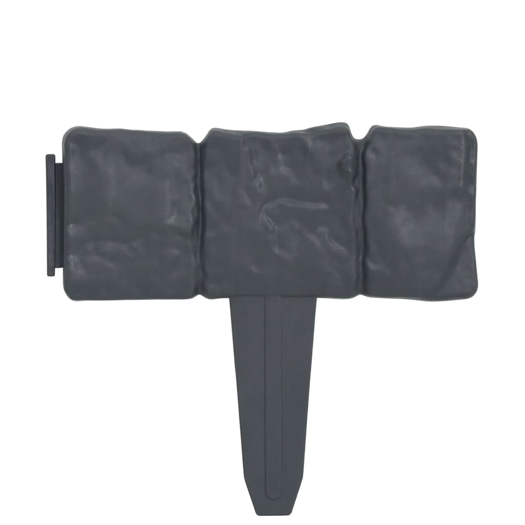 Bordura Di Recinzione Prato Effetto Pietra 41 Pz Plastica 10 M - Image 4