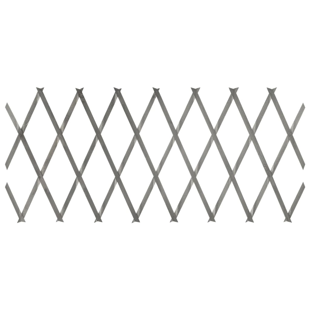 Recinzione A Traliccio 5 Pz In Massello Abete Grigio 180x30 cm - Image 3