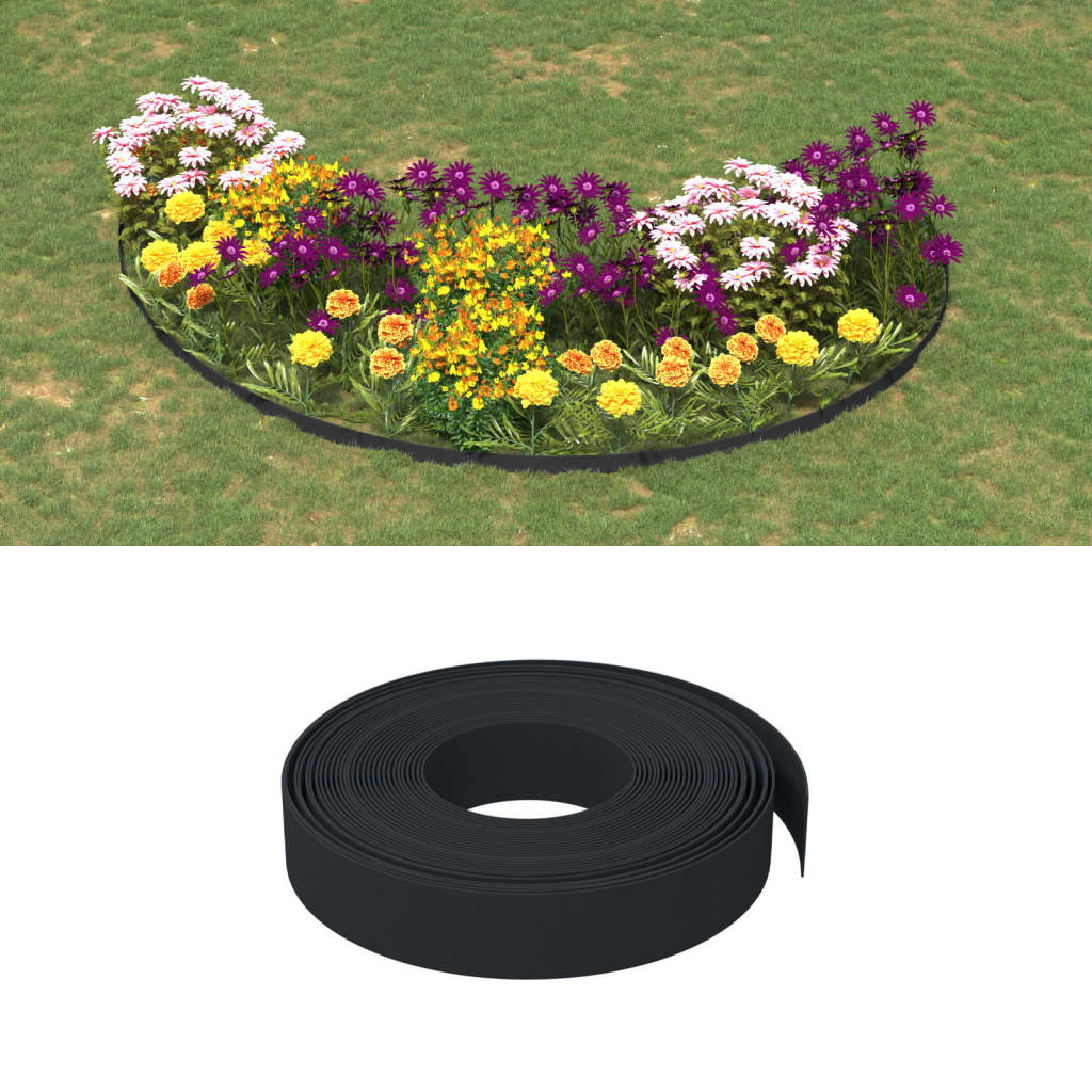 Bordature Da Giardino 3 Pz Nere 10 M 10 Cm In Polietilene - Image 5