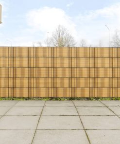 Schermi Da Balcone 10 Pz Marrone Chiaro 255x19 Cm In Polyrattan