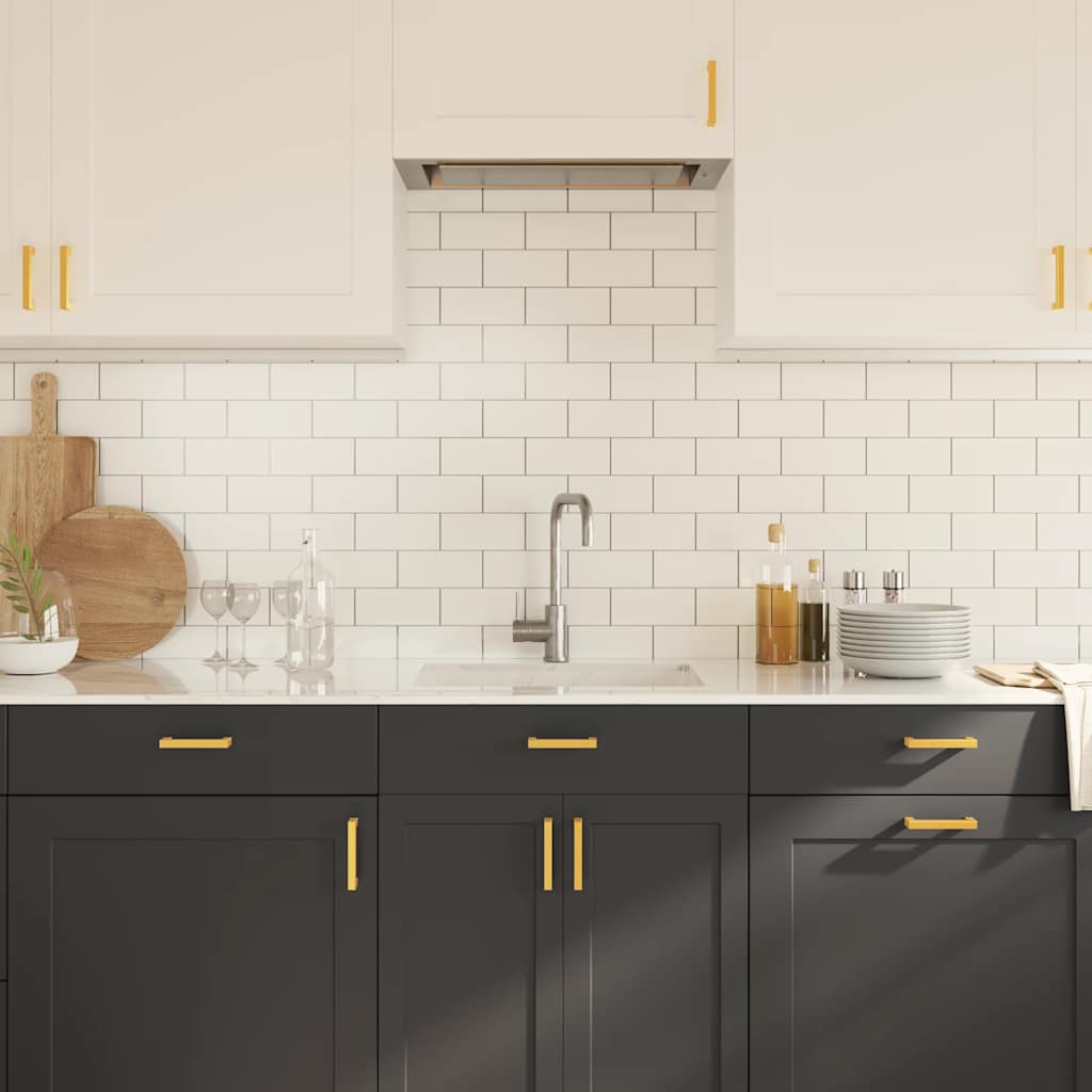 Maniglie Per Mobili 10pz Oro 96mm In Acciaio Inox - Image 4