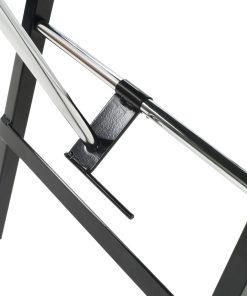 Lettino Da Massaggio Portatile In Similpelle 185x78x76 Cm Nero