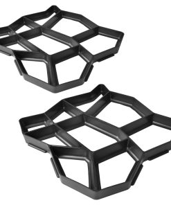 Set 2 Pz Stampo Pavimentazione Giardino 42 X 42 X 4 cm