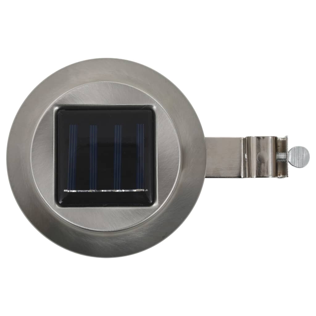 Lampade Solari Da Esterno 12 Pz Led Rotonde 12 Cm Bianche
