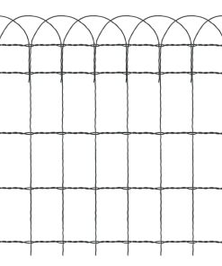 Recinzione Per Giardino In Ferro Verniciato A Polvere 10x0,65 M